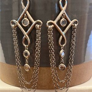Silpada Silver Art Deco Chandelier Earrings